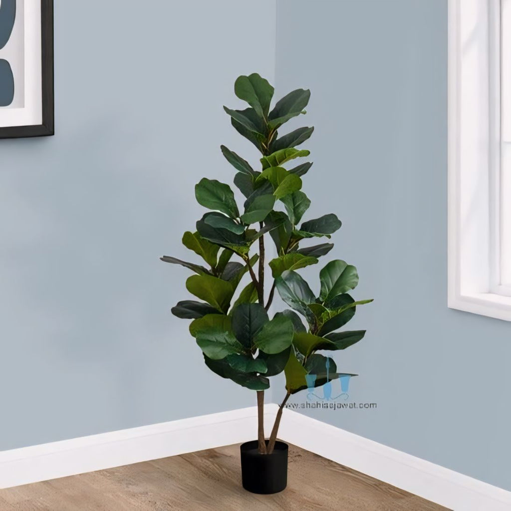 best fake fiddle leaf fig tree Decorative Real Like 4.8FT Artificial Fiddle Leaf Fig Tree