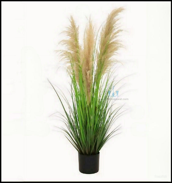 Rustic Real Like 4FT Artificial Pampa Grass 3 Heads Plant