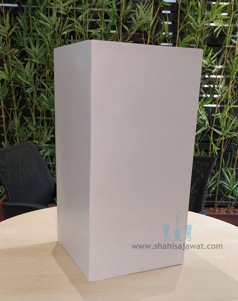 White Square Shaped  FRP (Fiberglass) Indoor And Outdoor Planters Are Lightweight, Durable, Weather Resistant, UV Resistant Made For Residential And Commercial Spaces, Available Exclusively On Shahi Sajawat India, the world of home decor products. Best trendy home decor, office decor, restaurant decor , hotel decor, airports, mall decor ideas of 2024.