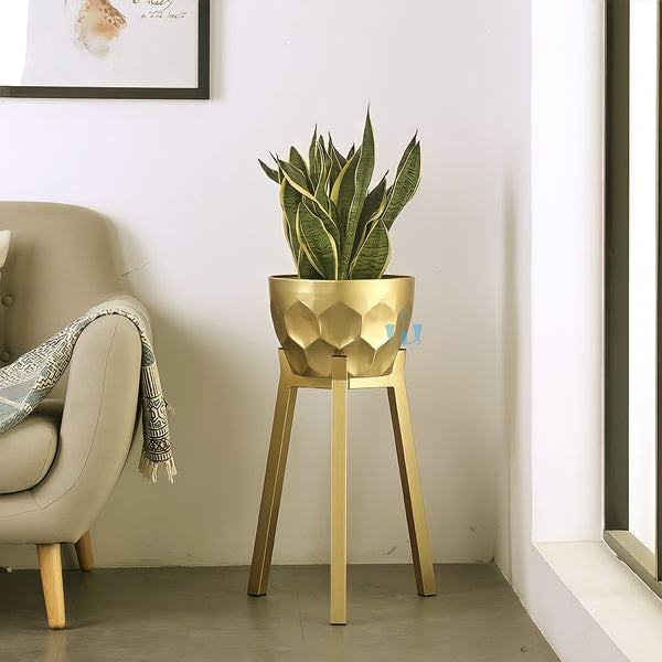 Gold Embossed Nordic Handcrafted Iron (Metal) Floor 3 Piece Indoor Planters, Available exclusively on Shahi Sajawat India, the world of home decor products. Best trendy home decor, office decor, restaurant decor living room, kitchen and bathroom decor ideas of 2022.