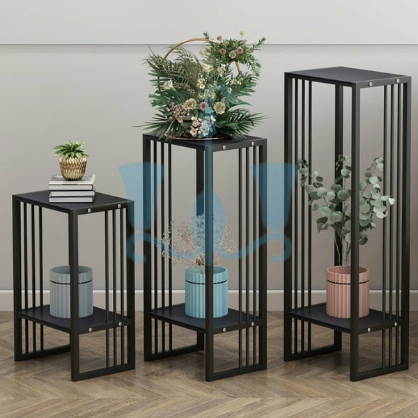 Black/White/Gold Geometric Metal And Marble Floor 3 Piece Modern Indoor Planters Cum End Tables, Available exclusively on Shahi Sajawat India, the world of home decor products. Best trendy home decor, living room, kitchen and bathroom decor ideas of 2022.