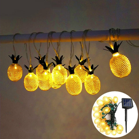 Pineapple Solar Powered 10/20 String LED lights Are Decorative, Energy Saving and Eco-friendly, available exclusively on Shahi Sajawat India, the world of home decor products. Best trendy home decor, living room, kitchen and bathroom decor ideas of 2019.