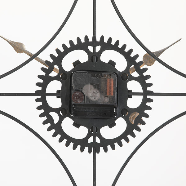 Black And Gold Circular Quartz Roman Metal Wall Clock Of Size 60×60cms, With Needle Display And Single Face Form, available exclusively on Shahi Sajawat India, the world of home decor products.Best trendy home decor, living room, kitchen and bathroom decor ideas of 2021.