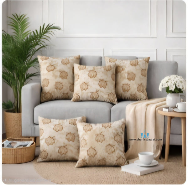 Dark Pink/Dark Blue/Ivory/Brown Velvet Printed Square Cushion Covers With Zipper Of Size 16×16 inch available exclusively on Shahi Sajawat India, the world of home decor products.Best trendy home decor, living room, kitchen and bathroom decor ideas of 2026. 