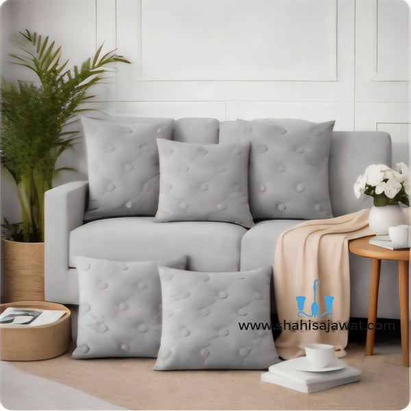 Velvet Tufted Square Cushion Covers With Zipper Of Size 16×16 inch available exclusively on Shahi Sajawat India, the world of home decor products.Best trendy home decor, living room, kitchen and bathroom decor ideas of 2026. 