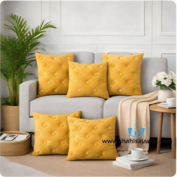 Velvet Tufted Square Cushion Covers With Zipper Of Size 16×16 inch available exclusively on Shahi Sajawat India, the world of home decor products.Best trendy home decor, living room, kitchen and bathroom decor ideas of 2026. 