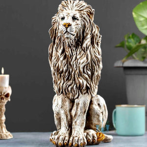 Large Resin Lion Figurine (Sculpture) Of Size 15" available exclusively on Shahi Sajawat India, the world of home decor products.Best trendy home decor, living room, kitchen and bathroom decor ideas of 2023