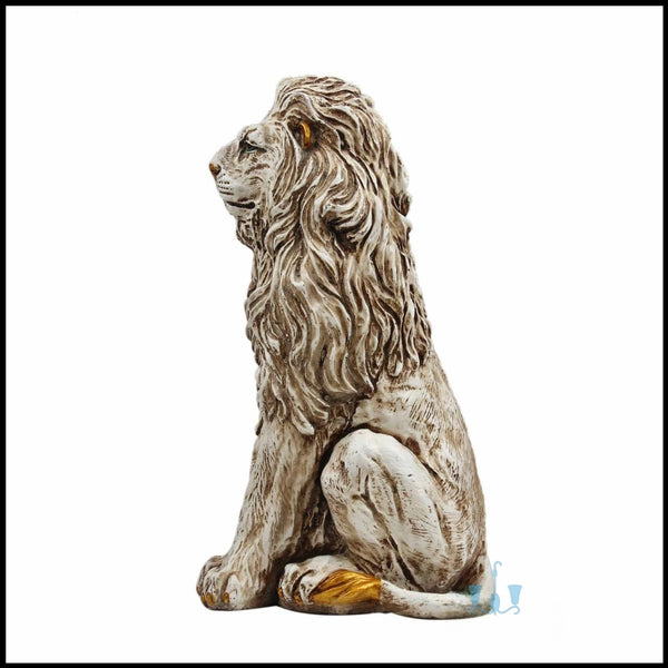 Large Resin Lion Figurine (Sculpture) Of Size 15" available exclusively on Shahi Sajawat India, the world of home decor products.Best trendy home decor, living room, kitchen and bathroom decor ideas of 2023