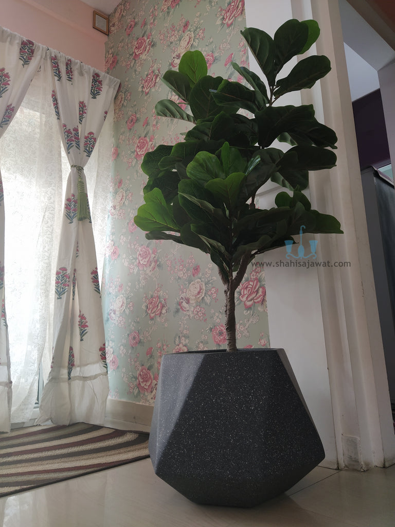 nearly natural fiddle leaf fig Decorative Real Like 4.8FT Artificial Fiddle Leaf Fig Tree