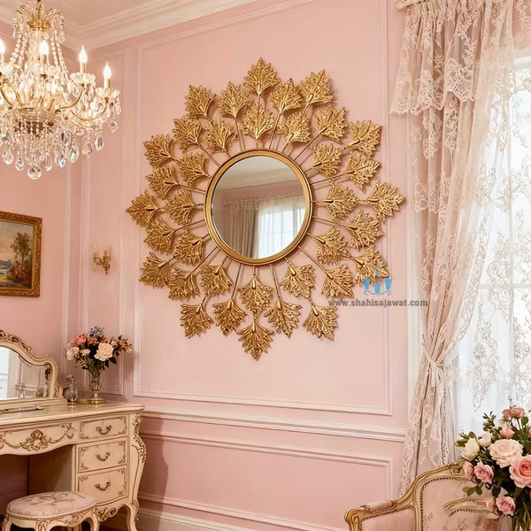 Magnificent Gold Leaf Wall Mirror