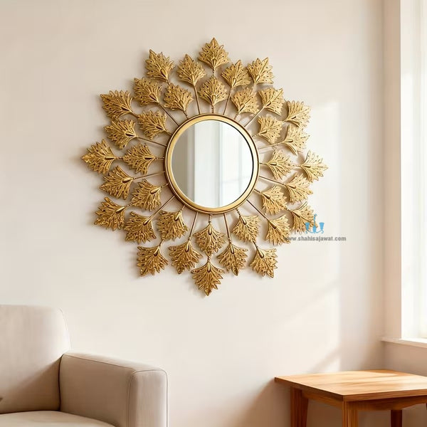 Magnificent Gold Leaf Wall Mirror