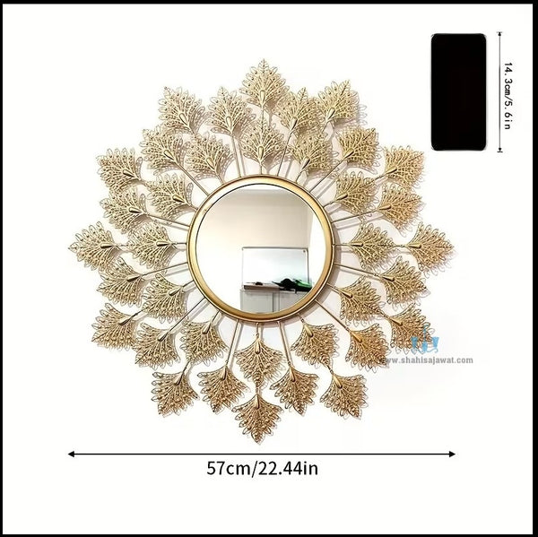 Magnificent Gold Leaf Wall Mirror