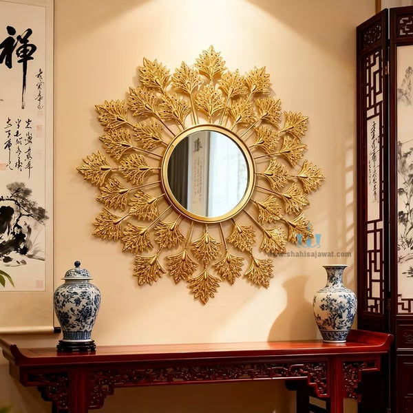 Magnificent Gold Leaf Wall Mirror