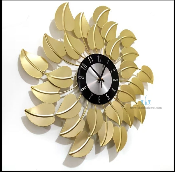 Magical Swirling Leaves Wall Clock
