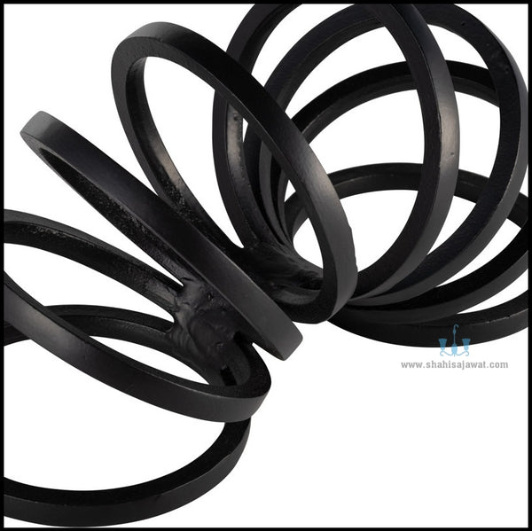 Hypnotic Metal Ring Sculpture