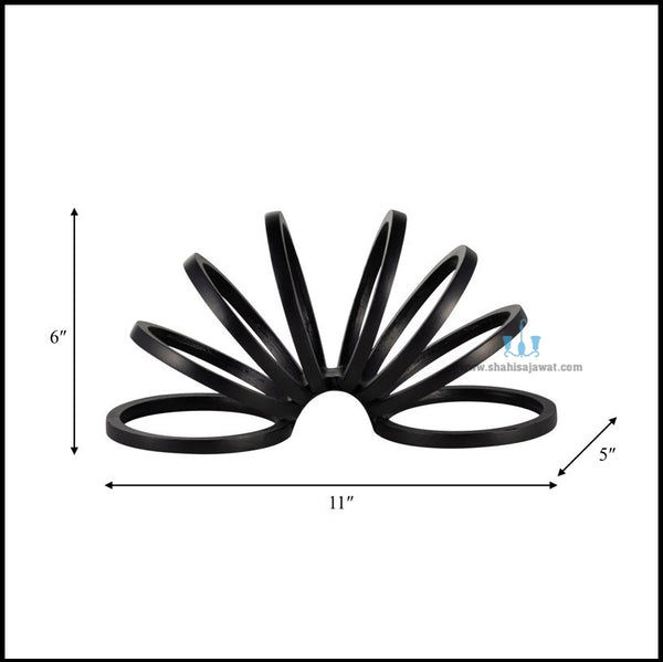 Hypnotic Metal Ring Sculpture