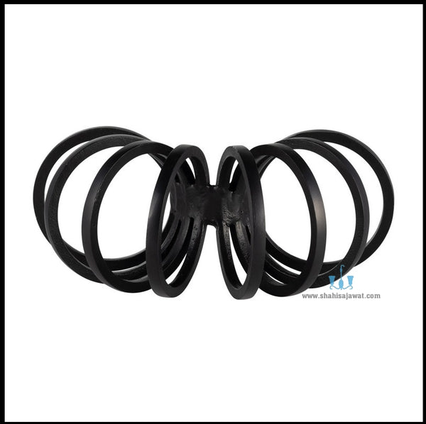 Hypnotic Metal Ring Sculpture