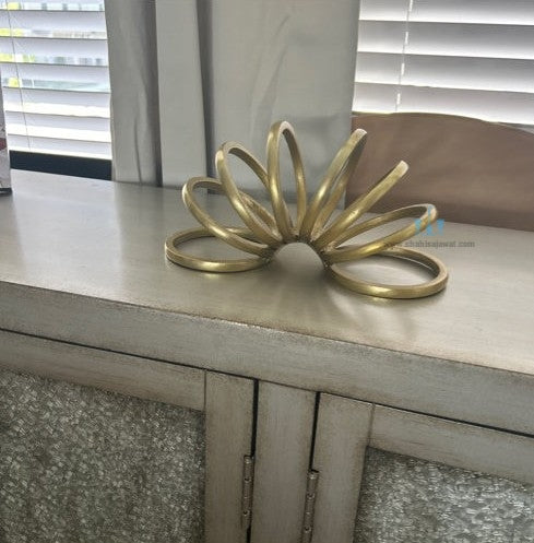 Hypnotic Metal Ring Sculpture