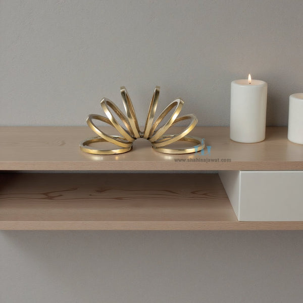 Hypnotic Metal Ring Sculpture