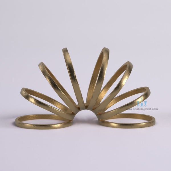 Hypnotic Metal Ring Sculpture