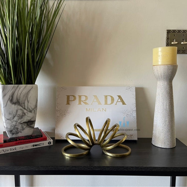 Hypnotic Metal Ring Sculpture