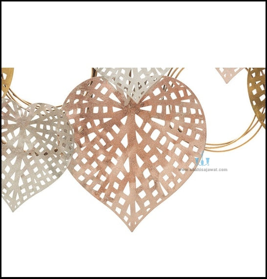 Happy Hearts Metal Wall Hanging