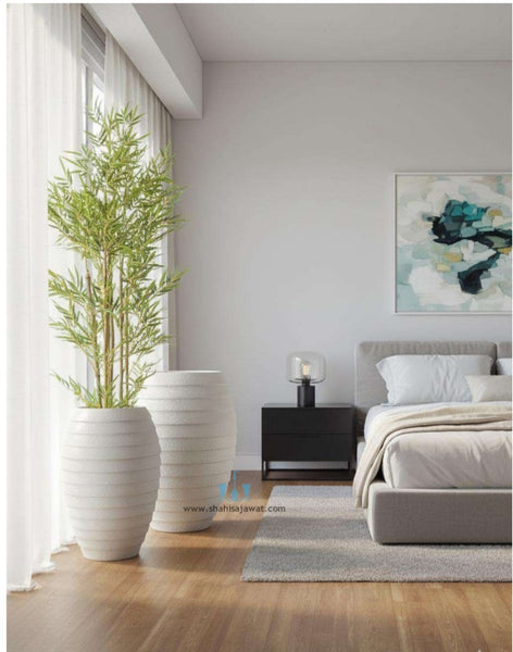 Entrancing Wavy Tapering Cylinder FRP Planters