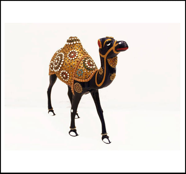 Black Metal Jewellery Stone Camel Figurine Of Sizes 12inch and 8inch, available exclusively on Shahi Sajawat India, the world of home decor products. Best trendy home decor, living room, kitchen and bathroom decor ideas of 2020.