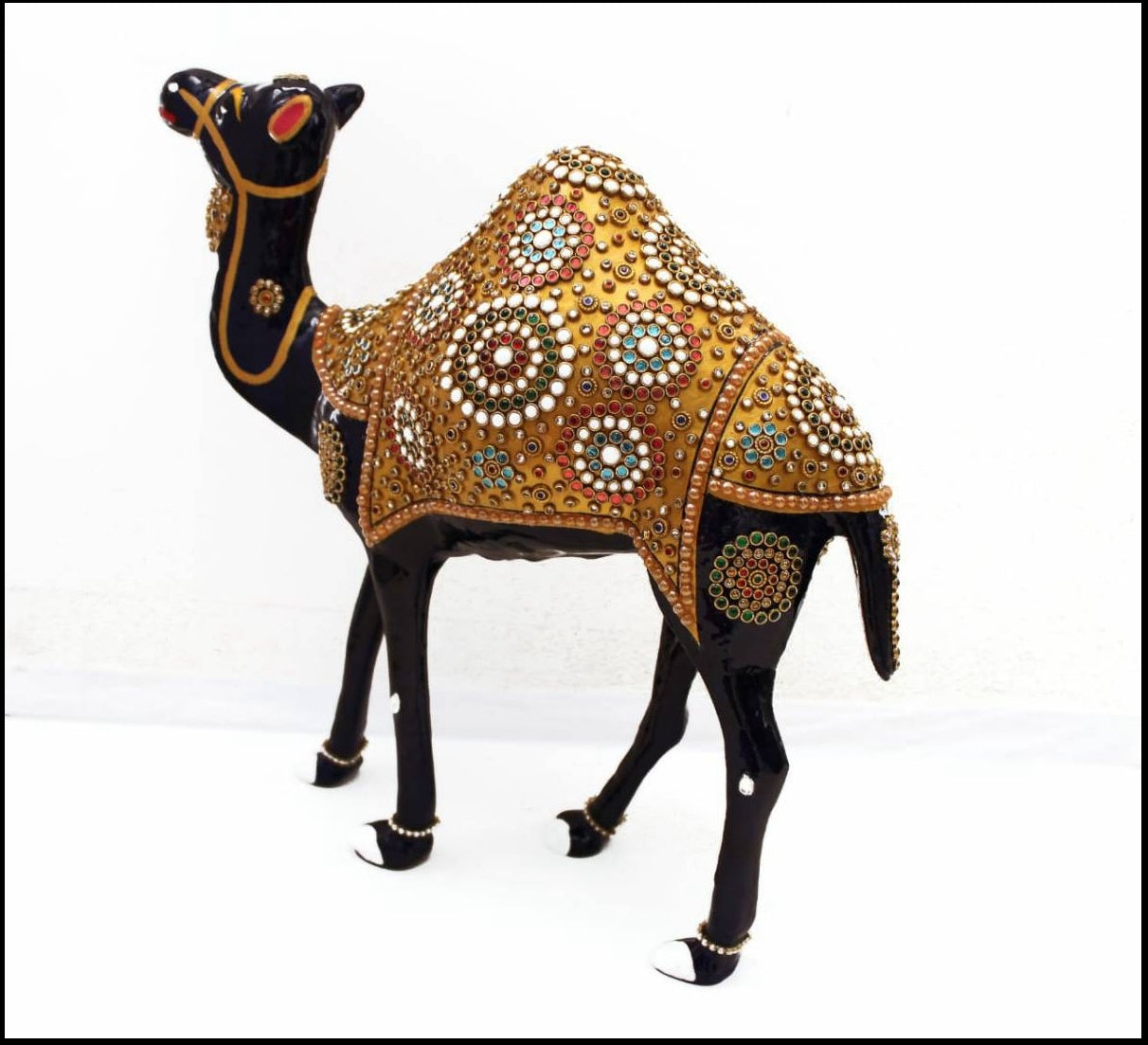 Black Metal Jewellery Stone Camel Figurine Of Sizes 12inch and 8inch, available exclusively on Shahi Sajawat India, the world of home decor products. Best trendy home decor, living room, kitchen and bathroom decor ideas of 2020.