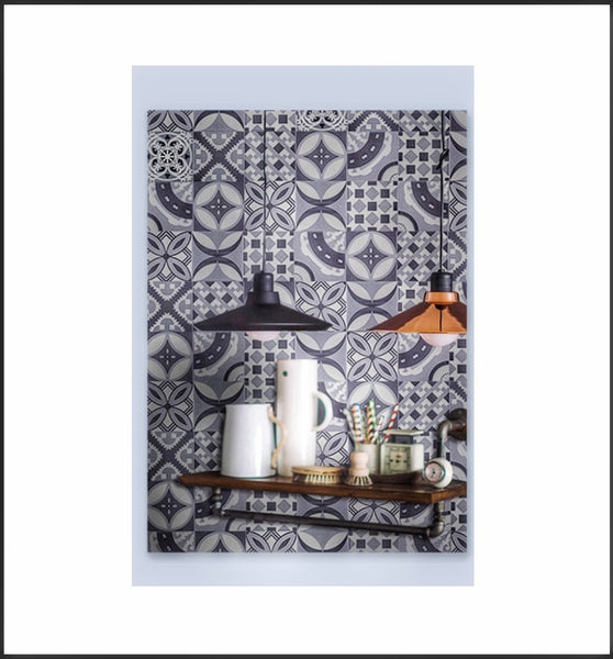 DIY Multicoloured Bohemian Self adhesive PVC Wall Tile Stickers Are smooth surfaced, waterproof, fireproof, mould-proof, extra thick, environment friendly, available exclusively on Shahi Sajawat India, the world of home decor products.Best trendy home decor, living room, kitchen and bathroom decor ideas of 2020.
