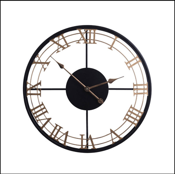 Black Wrought Iron Numeral Quartz Wall Clock Is Circular In Shape, With Single Face, Needle Display, Of Size 60×60cm, available exclusively on Shahi Sajawat India, the world of home decor products.Best trendy home decor, living room, kitchen and bathroom decor ideas of 2020.