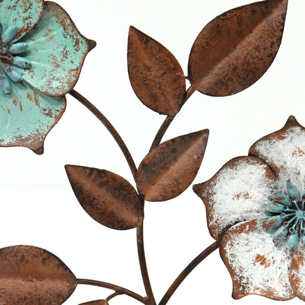 Brown Flower Handmade Metal Sculpture Of Size 12"H × 11"W × 3"D(inch), Available Exclusively On Shahi Sajawat India, the world of home decor products. Best trendy home decor, living room, kitchen and bathroom decor ideas of 2021.