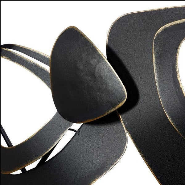 Black Abstract Triangles Metal Wall Hanging (Wall Decor) Of Size 47×3×20 inch Of Mid-Century Modern Style, Available Exclusively On Shahi Sajawat India, the world of home decor products.Best trendy home decor, living room, kitchen and bathroom decor ideas of 2021.