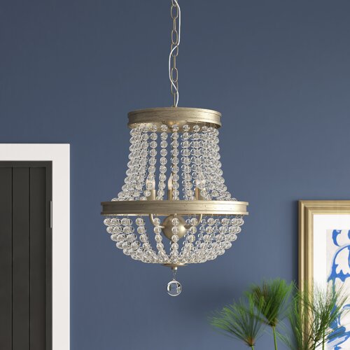 Gold Crystal Beaded Caged Chandeliers With 3 Lights And Candelabra Base, AC Power Source, Voltage Of 90-260V, And Installation Type Of Cord Pendant, available exclusively on Shahi Sajawat India, the world of home decor products.Best trendy home decor, living room, kitchen and bathroom decor ideas of 2021.
