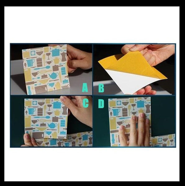 DIY Multicoloured Self Adhesive PVC Tile Stickers Of Size 20×20cm (7.87 × 7.87") is  Heat Resistant, Corrosion Resistant,Waterproof, Mildew Proof, Easy to Clean, Reusable, Easy to Install, Non-toxic,available exclusively on Shahi Sajawat India,the world of home decor products.Best trendy home decor living room room,kitchen and bathroom decor ideas of 2020.