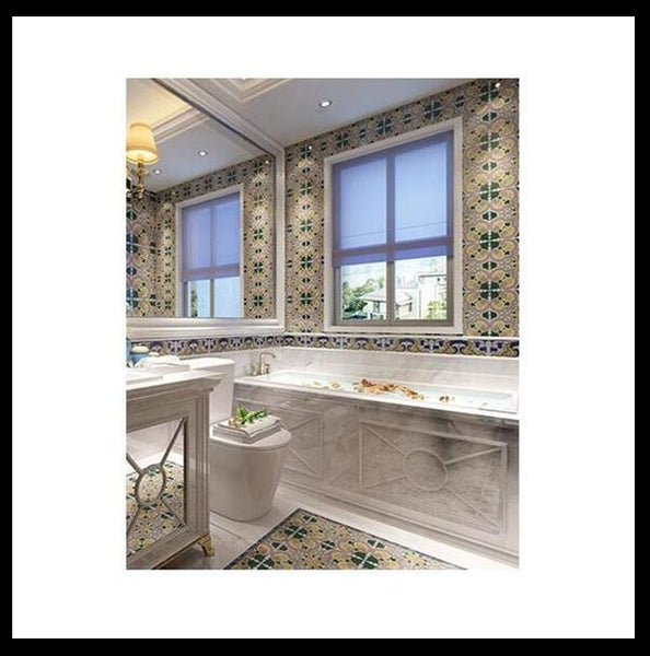DIY Multicoloured Self Adhesive PVC Tile Stickers Of Size 20×20cm (7.87 × 7.87") is  Heat Resistant, Corrosion Resistant,Waterproof, Mildew Proof, Easy to Clean, Reusable, Easy to Install, Non-toxic,available exclusively on Shahi Sajawat India,the world of home decor products.Best trendy home decor living room room,kitchen and bathroom decor ideas of 2020.