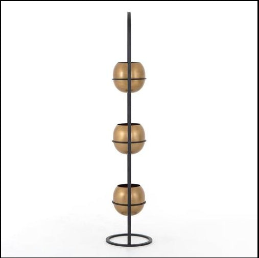 Black And Gold Two And Three Tier Vertical Metal Floor Planters, available exclusively on Shahi Sajawat India, the world of home decor products.Best trendy home decor, living room, kitchen and bathroom decor ideas of 2021.