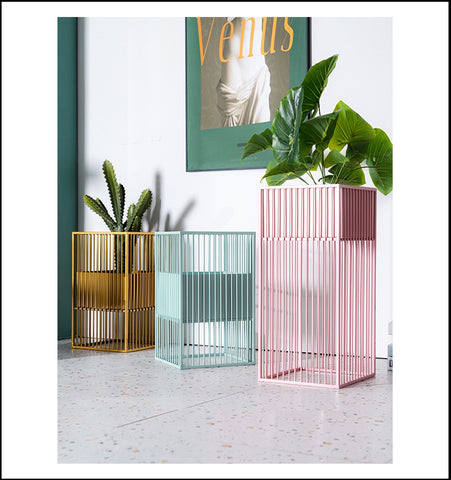 Black/White/Gold/Pink/Green Nordic Wrought Iron Planters in Large And Small Size, available exclusively on Shahi Sajawat India, the world of home decor products. Best trendy home decor, living room, kitchen and bathroom decor ideas of 2020.