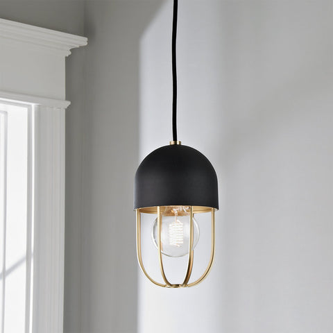 Black And Gold Capsule Cage Pendant Lights With AC Power source, E27 Base Type And Cord Type Installation, available exclusively on Shahi Sajawat India, the world of home decor products. Best trendy home decor, living room, kitchen and bathroom decor ideas of 2021
