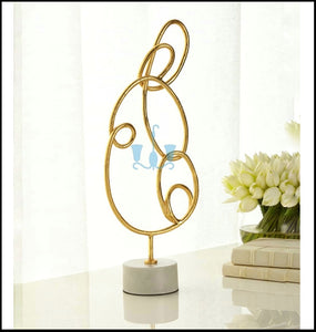 Large Gold Abstract Scribble Handcrafted Metal Figurines (Sculptures), Available exclusively on Shahi Sajawat India, the world of home decor products. Best trendy home decor, living room, kitchen and bathroom decor ideas of 2022.