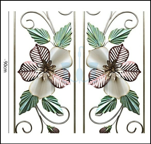 Ivory, Copper Brown, Green And Gold Floral Handcrafted 2 Piece Metal Wall Hanging (Wall Decor) Of Size 90×35cm, Available Exclusively On Shahi Sajawat India, the world of home decor products.Best trendy home decor, office decor, restaurant, living room, kitchen and bathroom decor ideas of 2022.