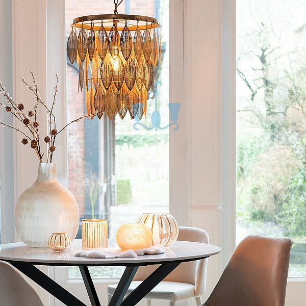 Fascinating Gold Leaves Pendant Light - Main Image