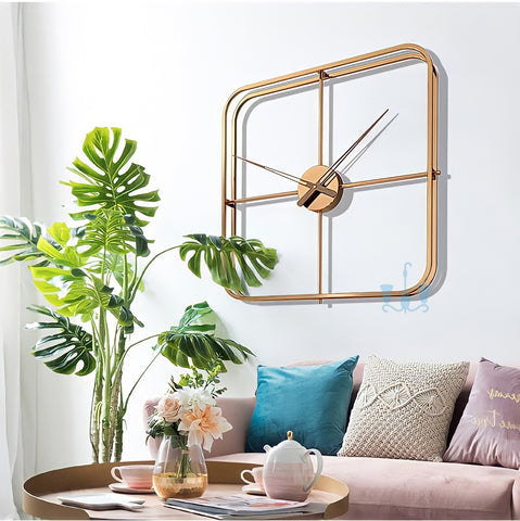 Trendy Square Metal Wall clocks
