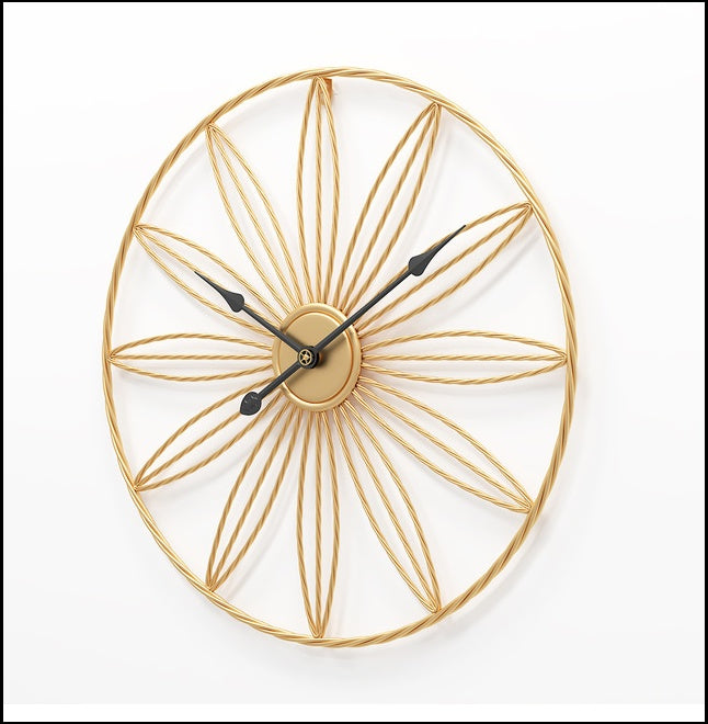 Large Floral Circular Metal Quartz Wall Clock Of Size 50×50cm With Needle Display And Single Face Form, available exclusively on Shahi Sajawat India, the world of home decor products.Best trendy home decor, living room, kitchen and bathroom decor ideas of 2020.