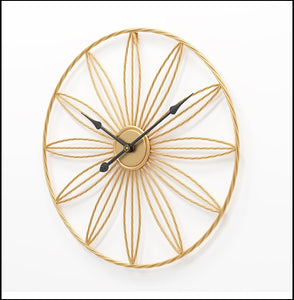 Large Floral Circular Metal Quartz Wall Clock Of Size 50×50cm With Needle Display And Single Face Form, available exclusively on Shahi Sajawat India, the world of home decor products.Best trendy home decor, living room, kitchen and bathroom decor ideas of 2020.