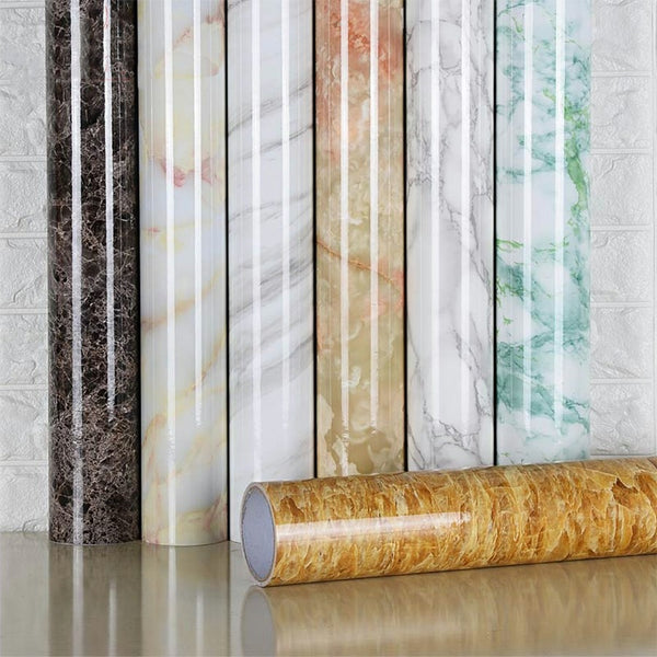 DIY Self Adhesive Marble like Plastic Wall Stickers in 7 different Colors of size 60cm*3m/5m/10m compatible with most of the surfaces is available exclusively on Shahi Sajawat India,the world of home decor products.Best trendy home decor, living room,kitchen and bathroom decor ideas of 2020.
