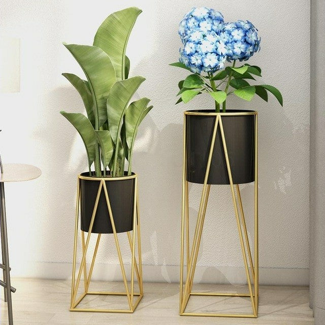 Black And Gold European Style Iron Planter Set, available exclusively on Shahi Sajawat India, the world of home decor products.Best trendy home decor, living room, kitchen and bathroom decor ideas of 2020.