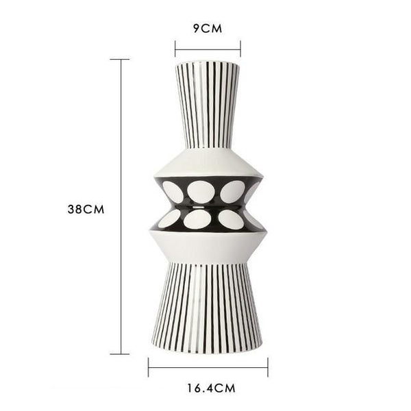 Black And White Ceramic Printed Tabletop Vases In 5 Styles, available exclusively on Shahi Sajawat India, the world of home decor products. Best trendy home decor, living room, kitchen and bathroom decor ideas of 2020.