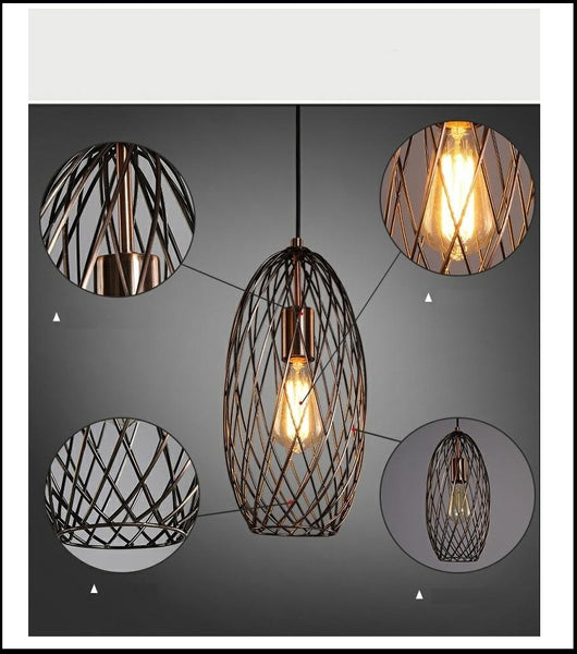 Brown Loft Style Metal Industrial Pendant LED Lights In 3 Different Styles, With E27 Base Type, AC Power Source,90-260V, available exclusively on Shahi Sajawat India, the world of home decor products. Best trendy home decor, living room, kitchen and bathroom decor ideas of 2020.