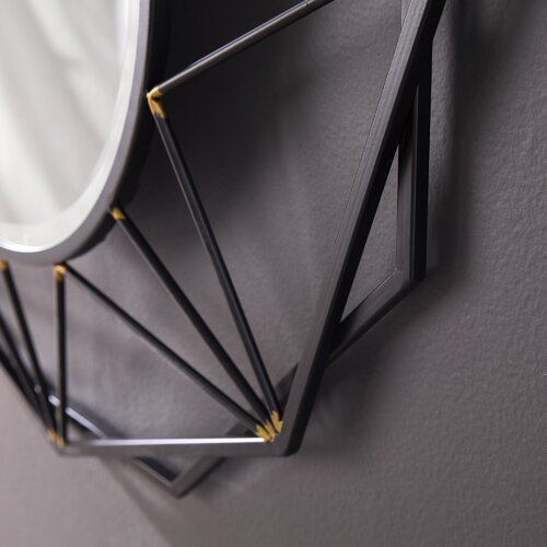Black And Golden Floral Metal Wall Mirrors Of Size 33"×33" Are Waterproof, Corrosion resistant, Scratch Resistant, available exclusively on Shahi Sajawat India, the world of home decor products.Best trendy home decor, living room, kitchen and bathroom decor ideas of 2020.